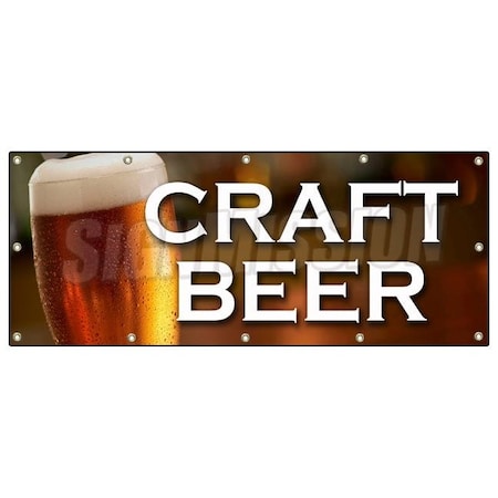 Signmission CRAFT BEER BANNER SIGN microbrewery microbrew brewery drinker mug B-120 Craft Beer